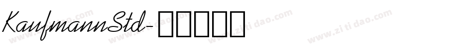 KaufmannStd字体转换