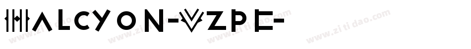 Halcyon-Vzpe字体转换