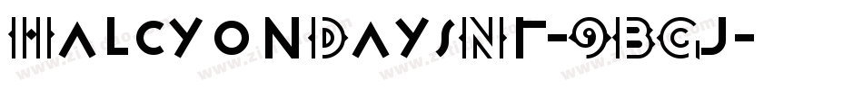HalcyonDaysNf-9BGj字体转换