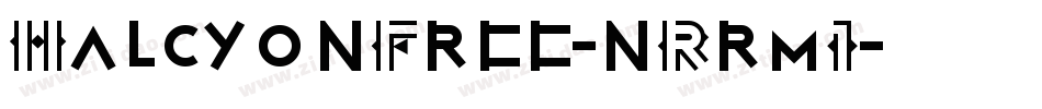 HalcyonFree-nRrm1字体转换