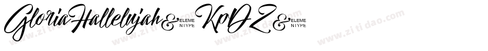 GloriaHallelujah-KpDZ字体转换