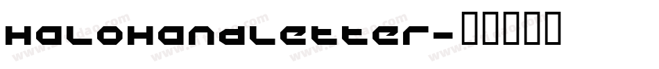 HaloHandletter字体转换