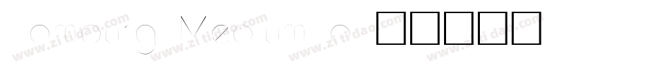 Hamburg-MediumIta字体转换