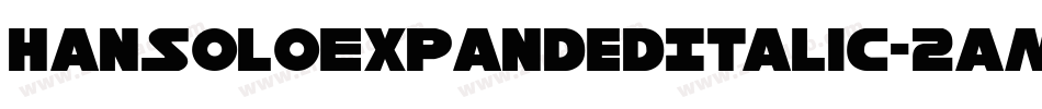 HanSoloExpandedItalic-2aml字体转换