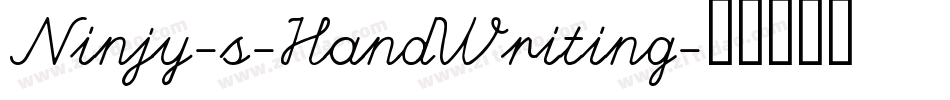 Ninjy-s-HandWriting字体转换