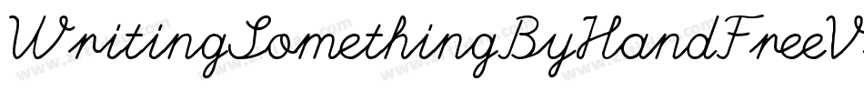 WritingSomethingByHandFreeVersion-o3Ra字体转换