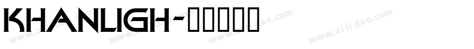 KHANLIGH字体转换