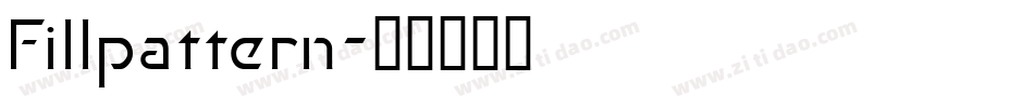 Fillpattern字体转换