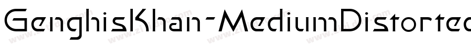 GenghisKhan-MediumDistorted字体转换