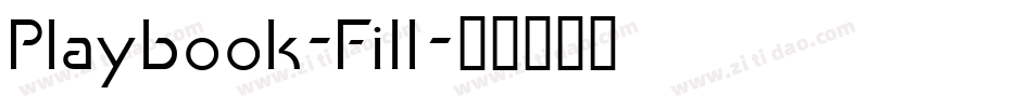 Playbook-Fill字体转换