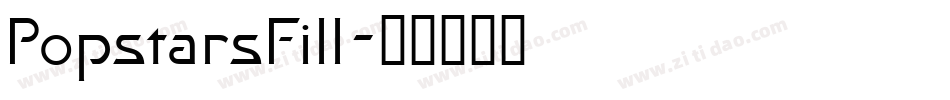 PopstarsFill字体转换
