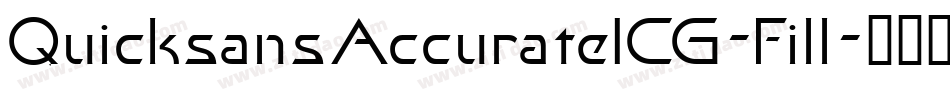 QuicksansAccurateICG-Fill字体转换
