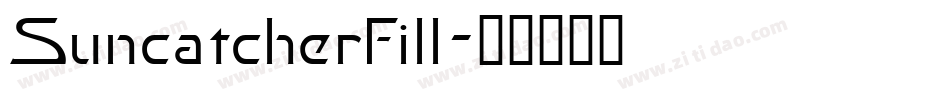 SuncatcherFill字体转换