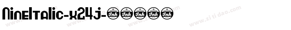 NineItalic-x24j字体转换
