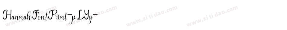 HannahFontPrint-pLYy字体转换