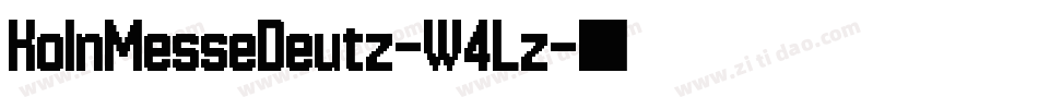 KolnMesseDeutz-W4Lz字体转换