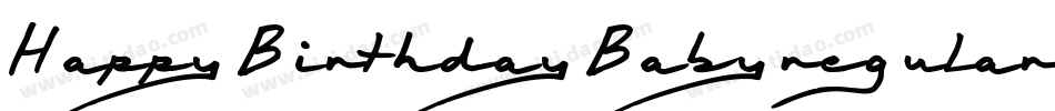 HappyBirthdayBabyregular-vExZ字体转换