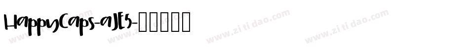 HappyCaps-aJE5字体转换