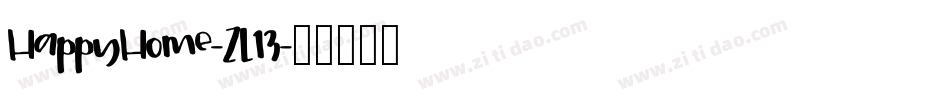 HappyHome-ZL13字体转换