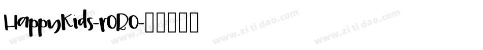 HappyKids-rORO字体转换