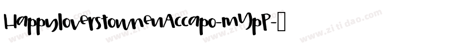 HappyloverstowneuAccapo-mYpP字体转换