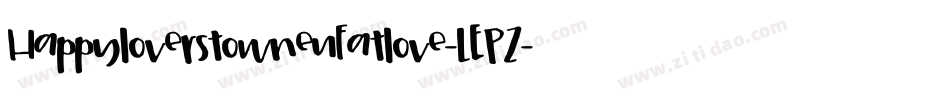 HappyloverstowneuFatlove-LEPZ字体转换