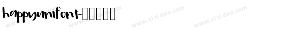 happyunifont字体转换
