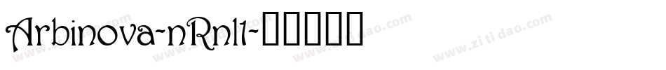 Arbinova-nRnl1字体转换