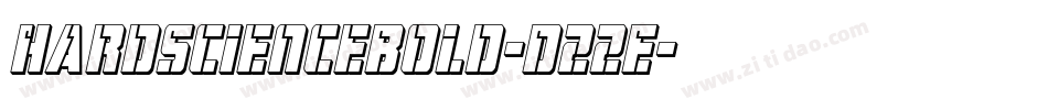 HardScienceBold-D22E字体转换