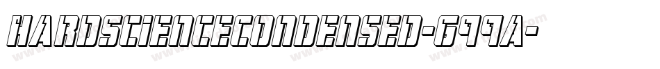 HardScienceCondensed-G99a字体转换
