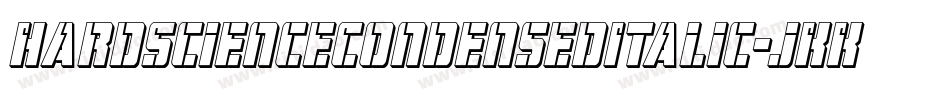 HardScienceCondensedItalic-jKKv字体转换