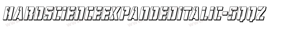 HardScienceExpandedItalic-5qqz字体转换