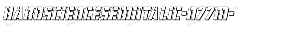 HardScienceSemiItalic-n77M字体转换