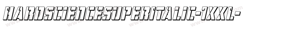 HardScienceSuperItalic-1xxL字体转换