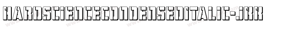 HardScienceCondensedItalic-jKKv字体转换