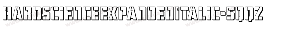 HardScienceExpandedItalic-5qqz字体转换