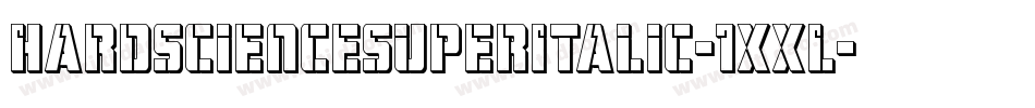 HardScienceSuperItalic-1xxL字体转换