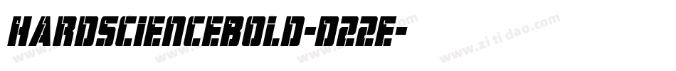 HardScienceBold-D22E字体转换