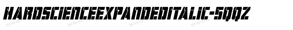 HardScienceExpandedItalic-5qqz字体转换