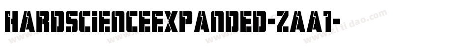 HardScienceExpanded-zaa1字体转换