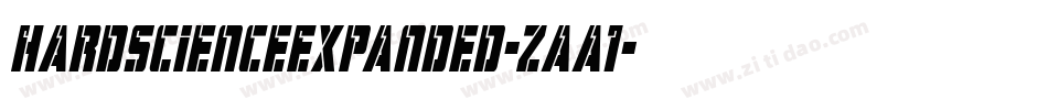 HardScienceExpanded-zaa1字体转换
