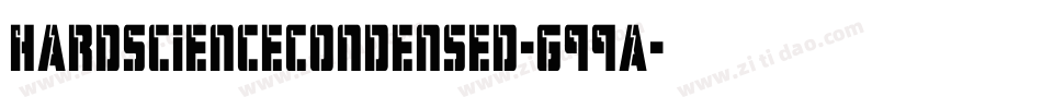 HardScienceCondensed-G99a字体转换