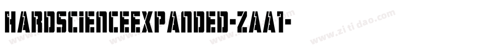 HardScienceExpanded-zaa1字体转换