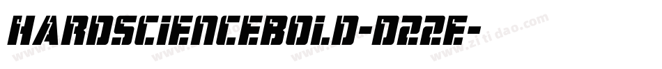 HardScienceBold-D22E字体转换