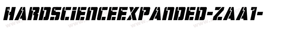 HardScienceExpanded-zaa1字体转换