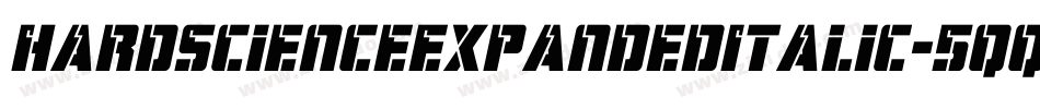 HardScienceExpandedItalic-5qqz字体转换