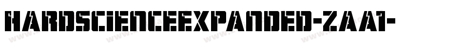 HardScienceExpanded-zaa1字体转换