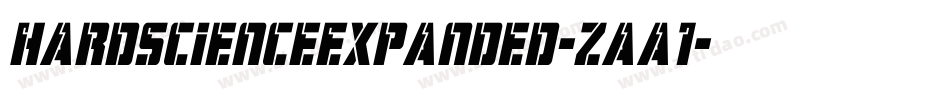 HardScienceExpanded-zaa1字体转换