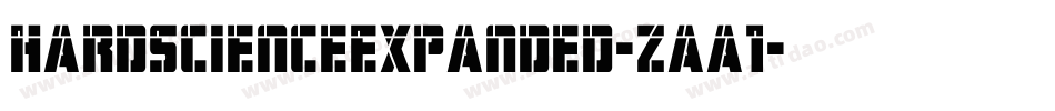 HardScienceExpanded-zaa1字体转换