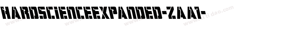 HardScienceExpanded-zaa1字体转换